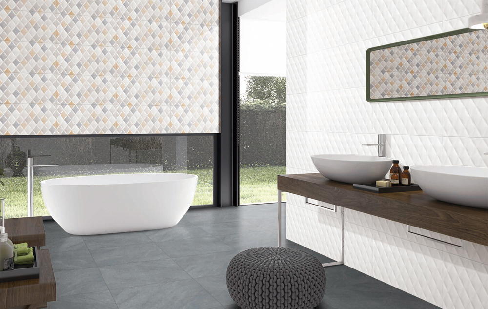 Wholesale 300X600mm Ceramic Wall Tile Rhombus Design for Residential Projects