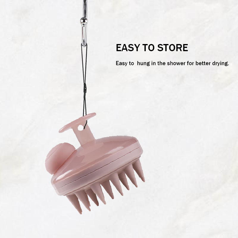 New Silicone Shampoo Brush with Dispenser for Efficient Hair Washing