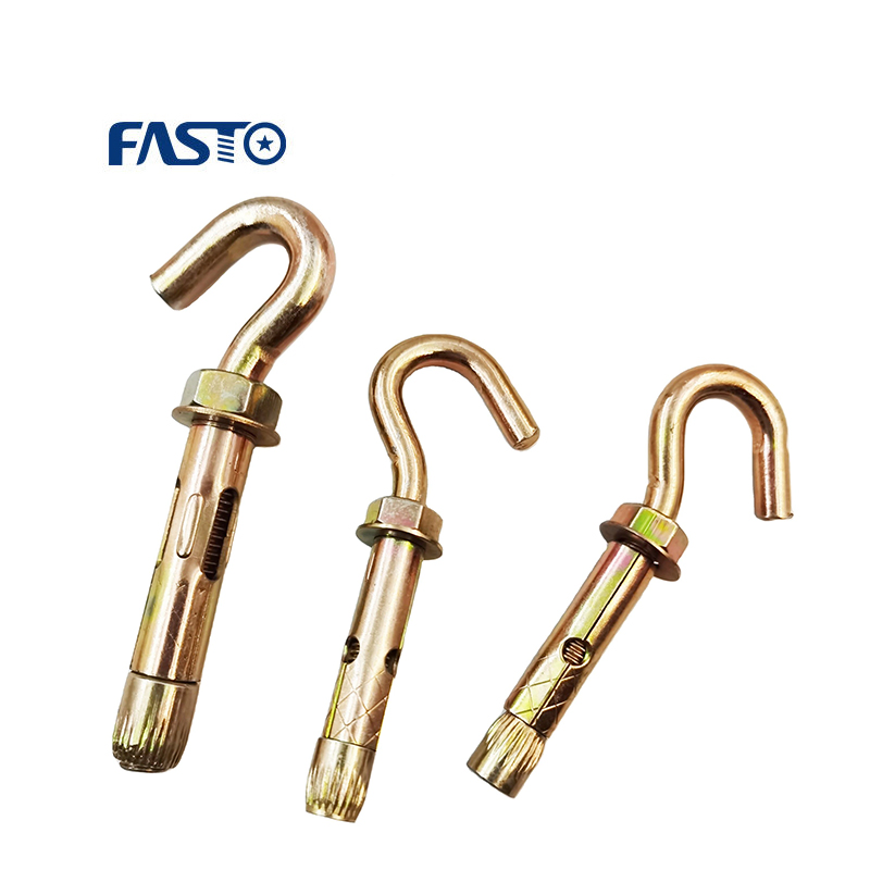 Анкерный болт с крюком M10, медь, для каменной кладки