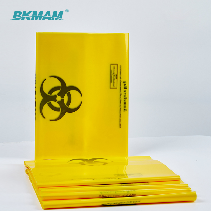 Customized Size Red Biohazard Bags 50*60cm Bio Medical Waste Bags for Lab Use