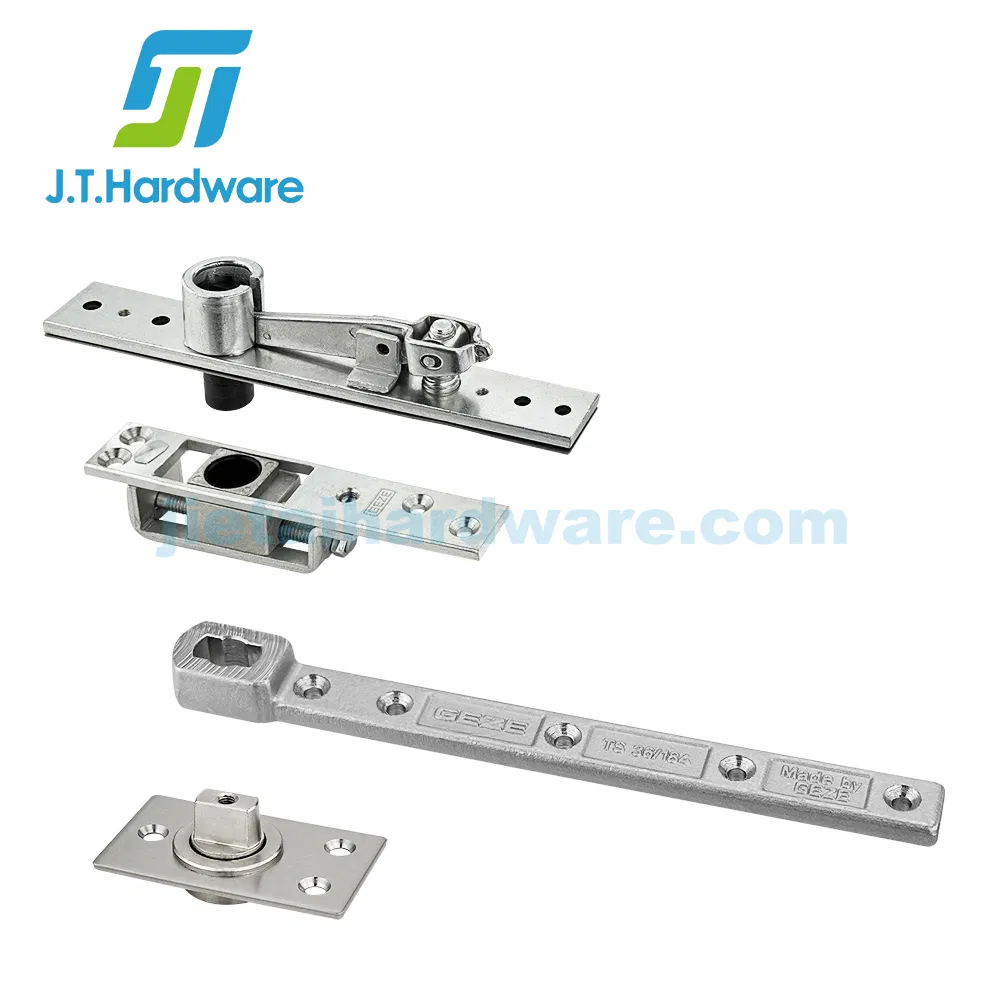 Geze Stainless Steel 150kg Pivot Set Adjustable Double Action Commercial Interior Heavy Duty Doors Pivot Hinge