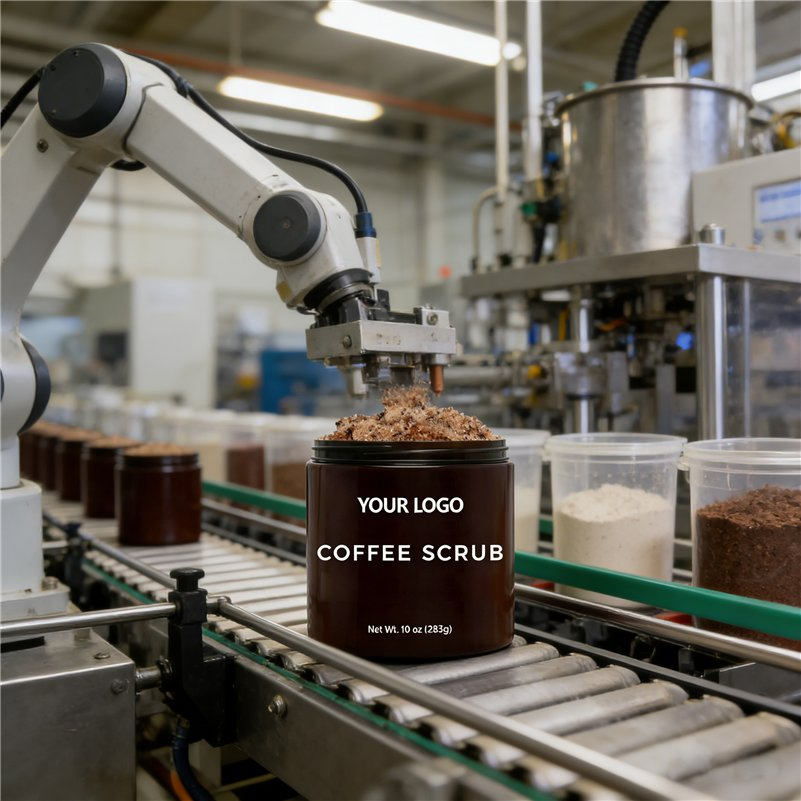 Ls165 Custom Coffee Scrub OEM: Exfoliating to Clear Pores & Prevent Skin Issues