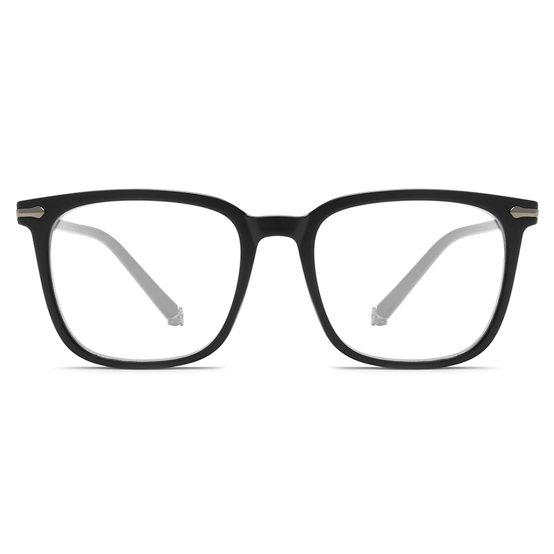 2024 New Square Fashion Tr90 Popular Computer Anti Blue Light Blocking Reading Glasses