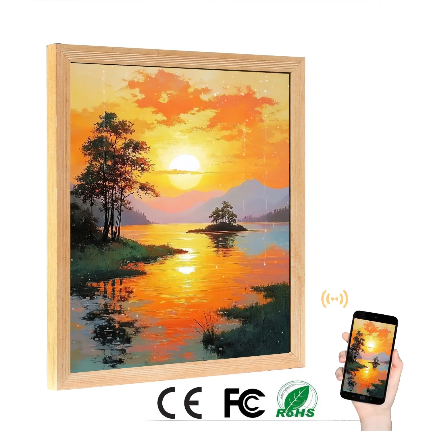 Square Digital Frame with Ultra HD for Exceptional Detail