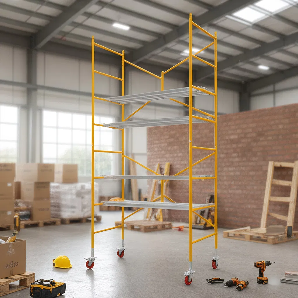 Yellow Scaffolding Available for Customization with Galvanized Finish