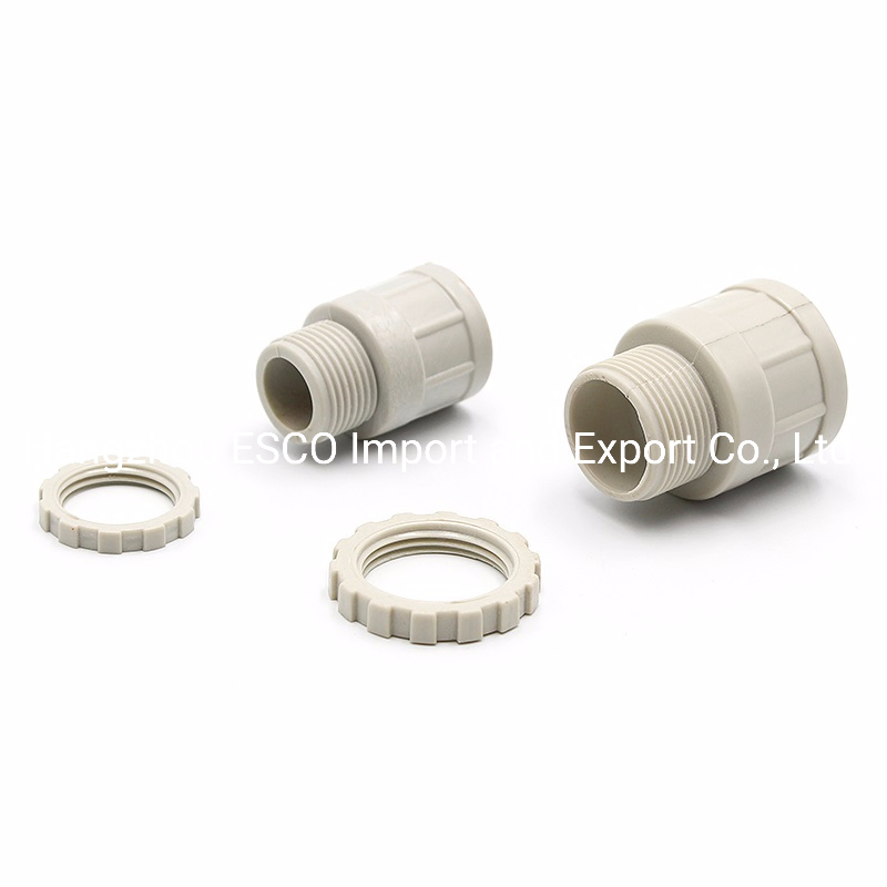 PVC Adaptor Connector / Plastic Plain to Screw for Australian