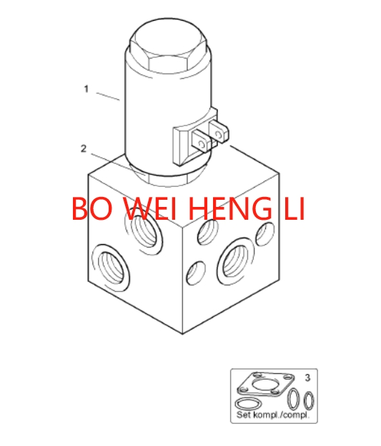 Гидравлический клапан мотора 05877044 для катка Bomag BW211D-40
