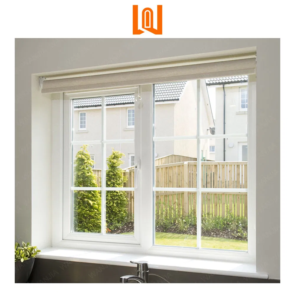 Wanjia Soundproof Vinyl UPVC Casement French Casement PVC Window