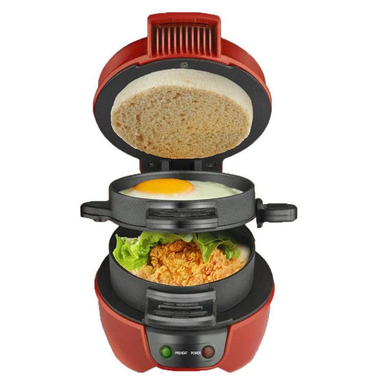 Versatile Mini Burger Maker Machine Omelette Steak Maker Sandwich Maker Machine for Delicious Snack Creations