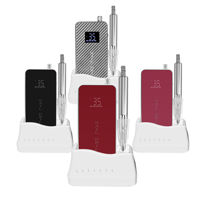 Portable Electric Polisher Manicure Sander Professional Cordless Rechargeable Nail Drill with Bits