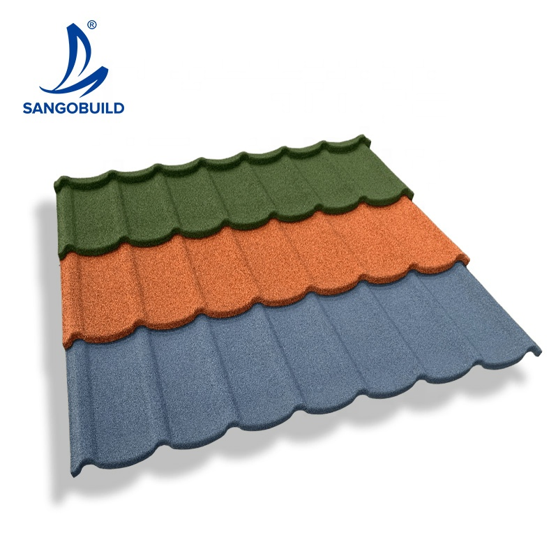 50years Warranty Tudor Bond Factory Price Stone Coated Aluminum Metal Roof Tiles