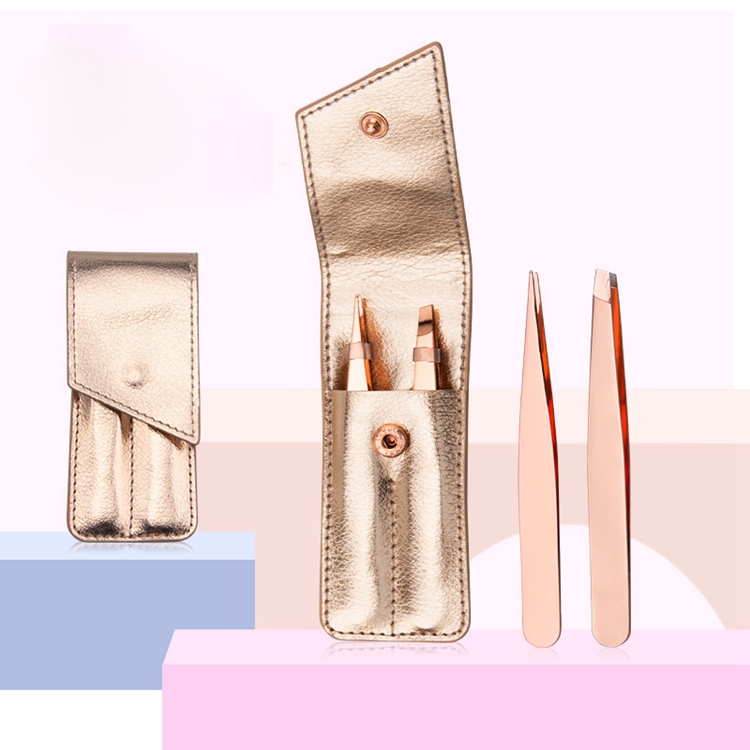 Stainless Steel Eyebrow Tweezers Eyelash Extension Set