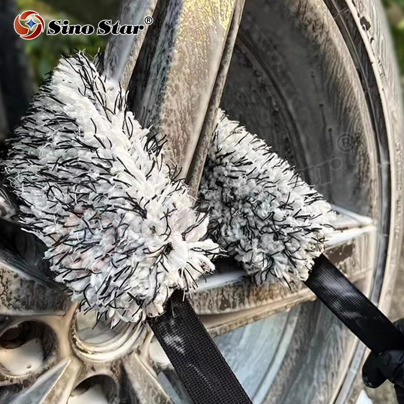 Wholesale Hot Sale Microfiber Rim Cleaning Tape Premium Car Cleaning Tool