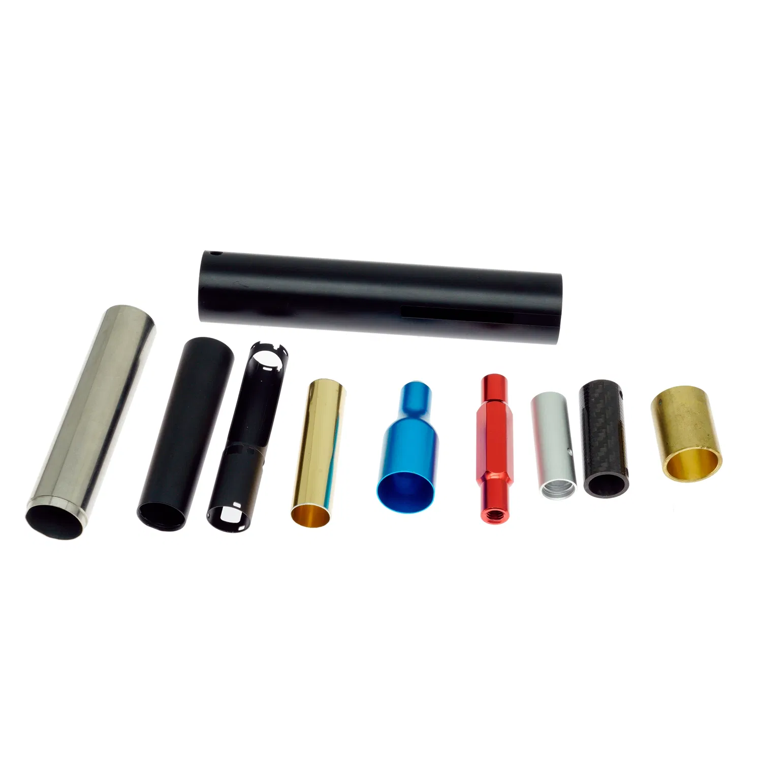 Auto Mechanical Spare CNC Milling Turning Part 304 316 Stainless Steel Internal Thread Rotation Pipe Fitting High Quality Aluminum Tube