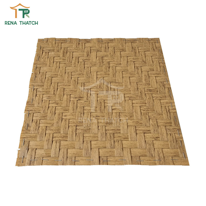 Popular Artificial Straw Weaving Sheet Roof Ceiling Synthetic Plastic Straw Mats