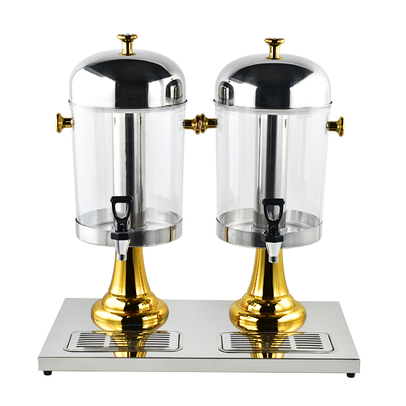 Large-Capacity Juice Tub Beverage Containers with Stainless Steel Handle Triangular Bracket