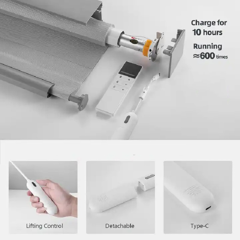 Vikson Hotel Blackout Design Motorized Electric Blinds Blackout Zebra Roller Blinds