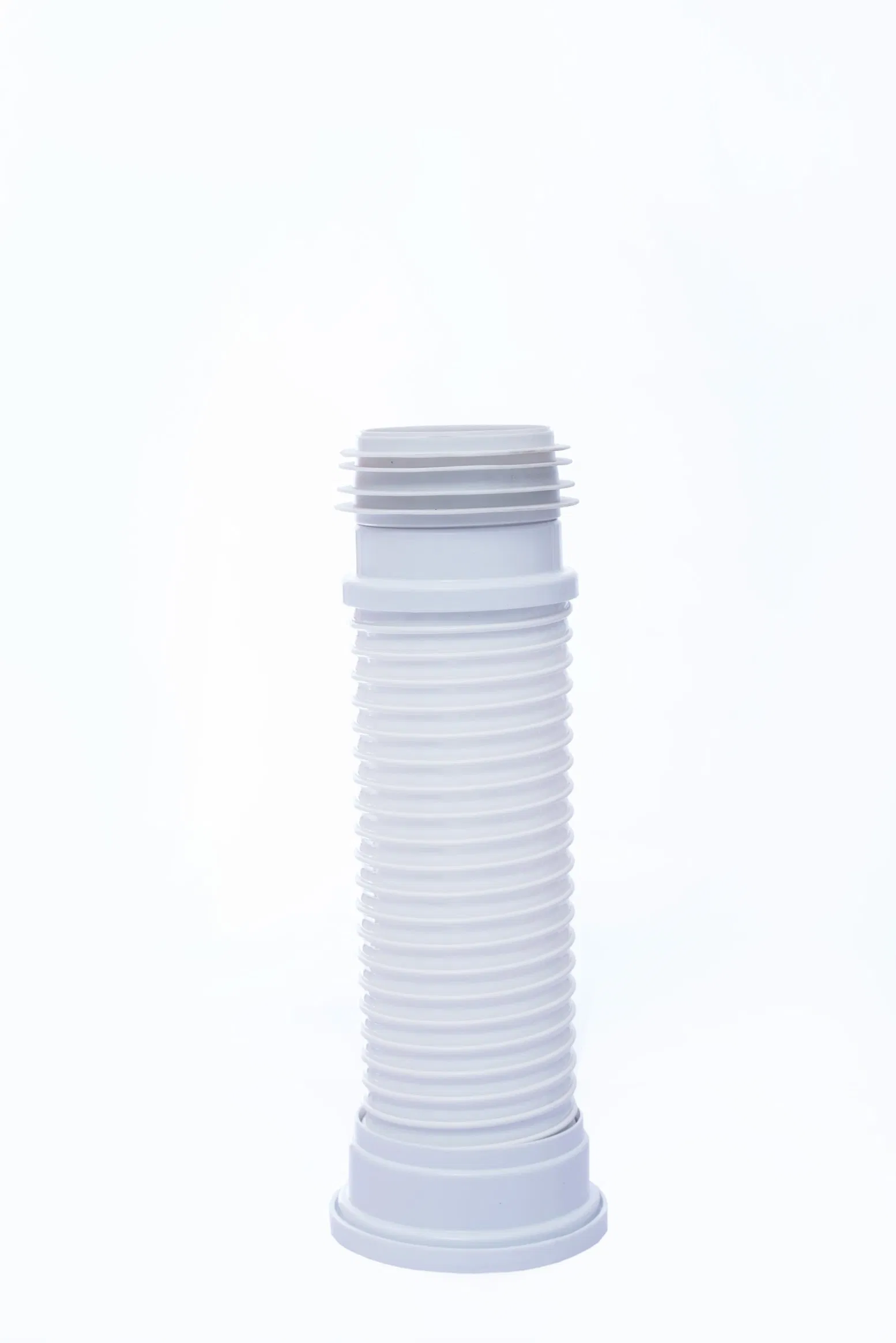 3-Size Adjustable 4'' PP Spring Pan Connector - Lightweight & Durable Plumbing Fitting for Waste