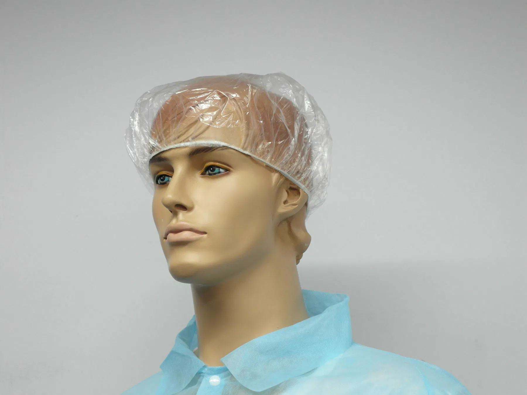 Disposable Plastic PE Shower Cap, Bathing Cap