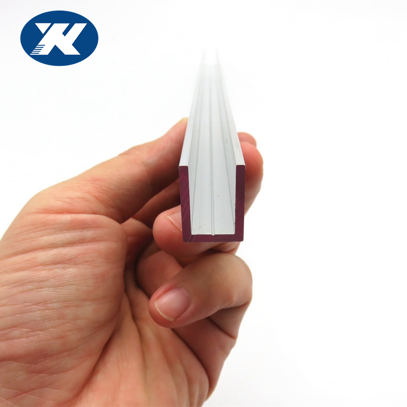 Jiangmen Manufacturer U Chanel Aluminum Extrusion Profiles Glass Raling Clamp