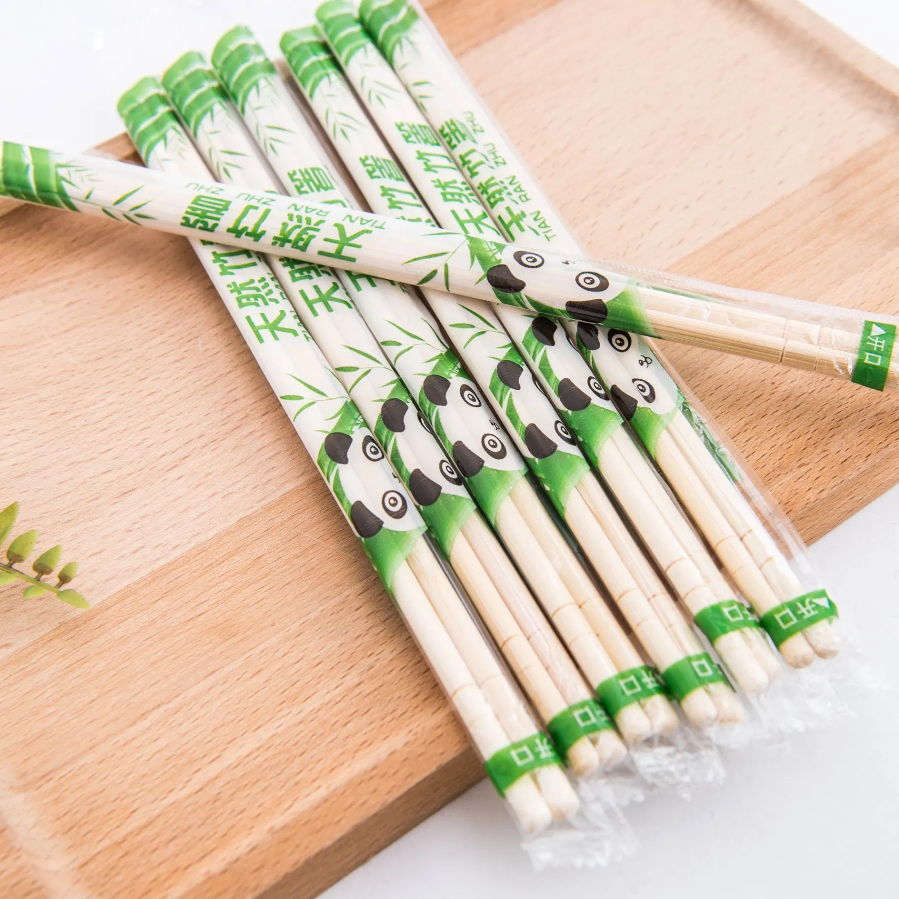 Chinese Chopsticks Print Customised with Logo Disposable Bamboo Noodle Chopsticks