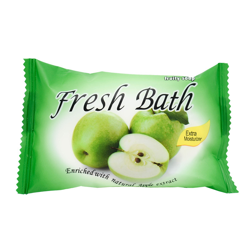 OEM Logo Body Soap Bar Eco-Friendly Disposable Hotel Apple Flavor Soap