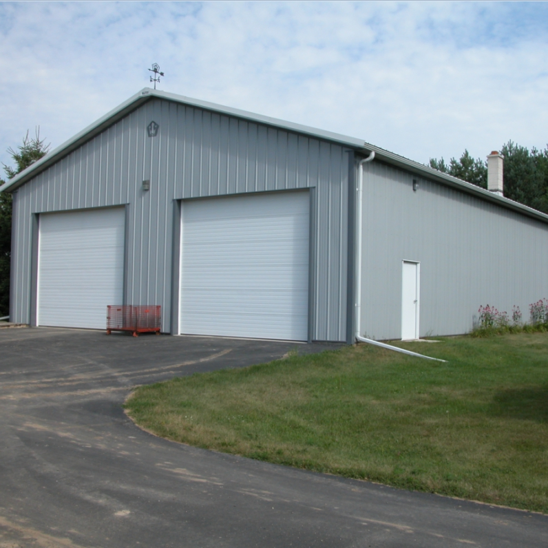 Metal Building Steel Structure Windproof Fireproof Painted Garage for Carport Hot Selling