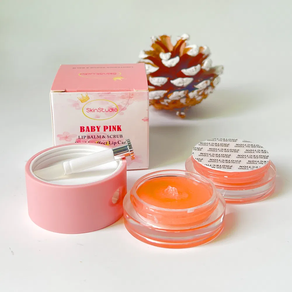 Private Label Lip Balm Manufacturers Exfoliating Lip Scrub Moisturize Continuously Hydrating 2 in 1 Lip Scrub and Balm Organic L