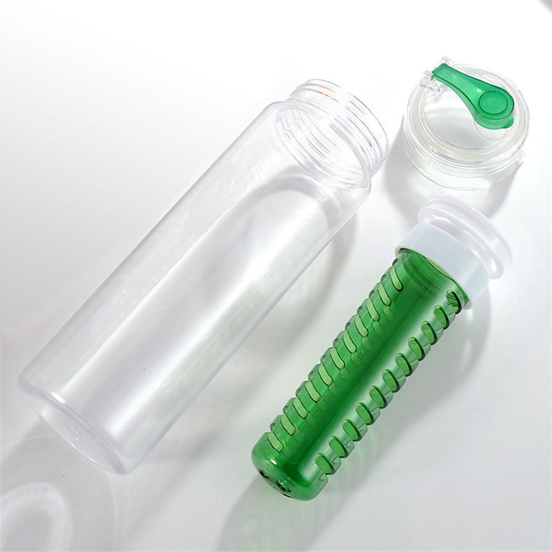 Plastic Fruit Cup Large Capacity Sports Water Bottle Tritan Bottle