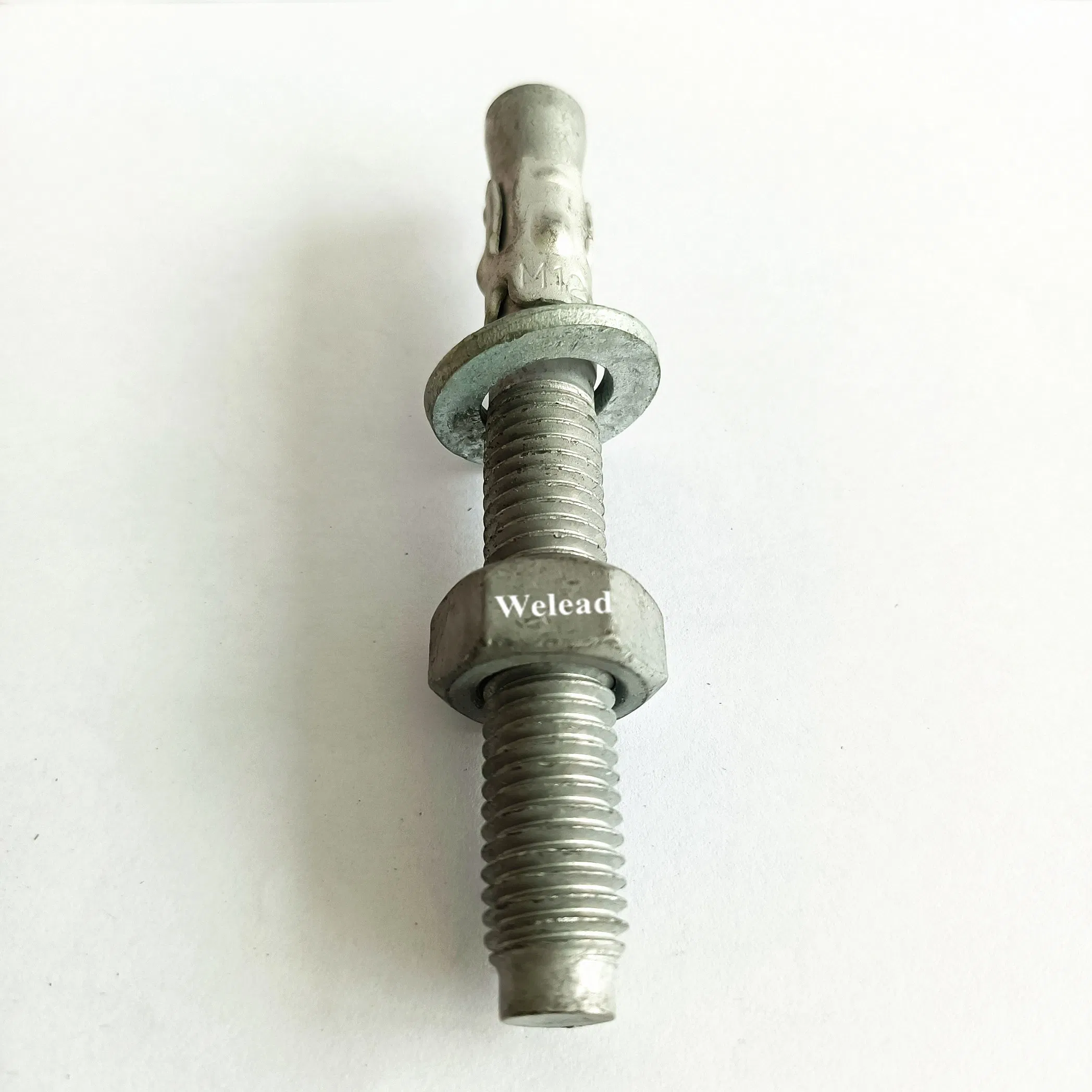 Hot Dipped Galvanization 10 х 95 Wedge Anchor Throughbolt Fixing Expansion Bolt Concrete Fastener Carbon Steel Grade 4.8 China Manufacturer