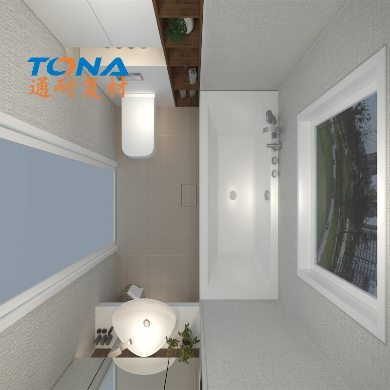 China Modular SMC Bathroom Unit - off-Site Construction Compliant Ideal Prefabricated Building Projects