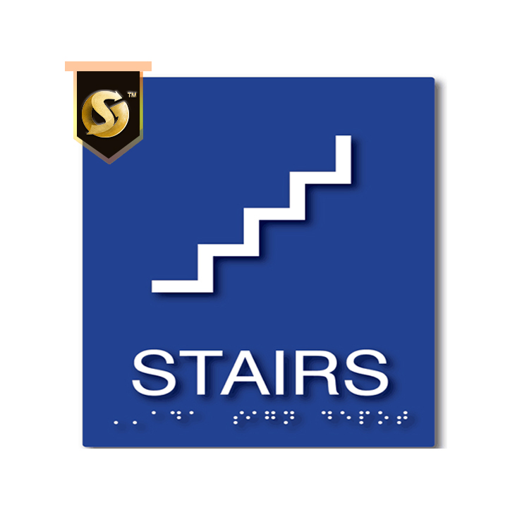 Custom Aluminum Office Sign Door Plate Signage Braille Display