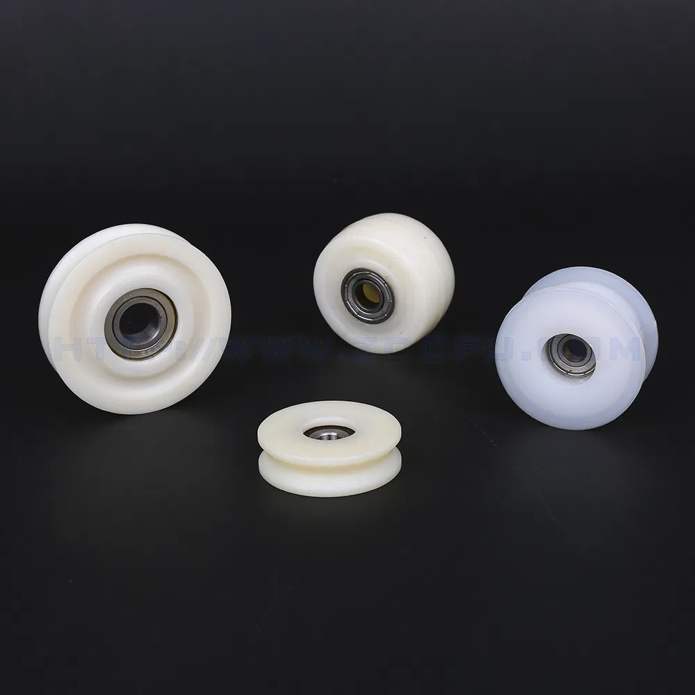 Custom U Groove POM Nylon Plastic Sliding Door/Window Rollers Pulley Wheel