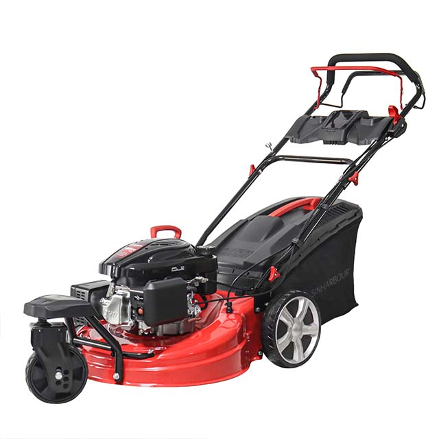 High Quality Loncin Power Engine Adjustable Three Wheels Petrol Lawnmower with LC1p65fe-2