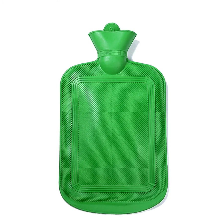 Reusable Mercerized Explosive-Proof Bottle 500ml 1L 2L Covered Electric Rubber Silicone Hot Water Bag with Fleece Cover