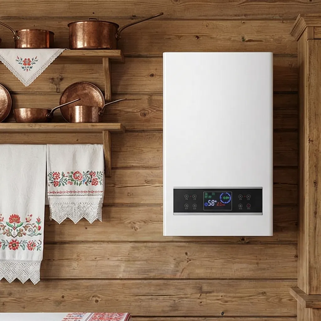 Modern Electric Wall-Mounted Boiler in Silver with OEM and Custom Features