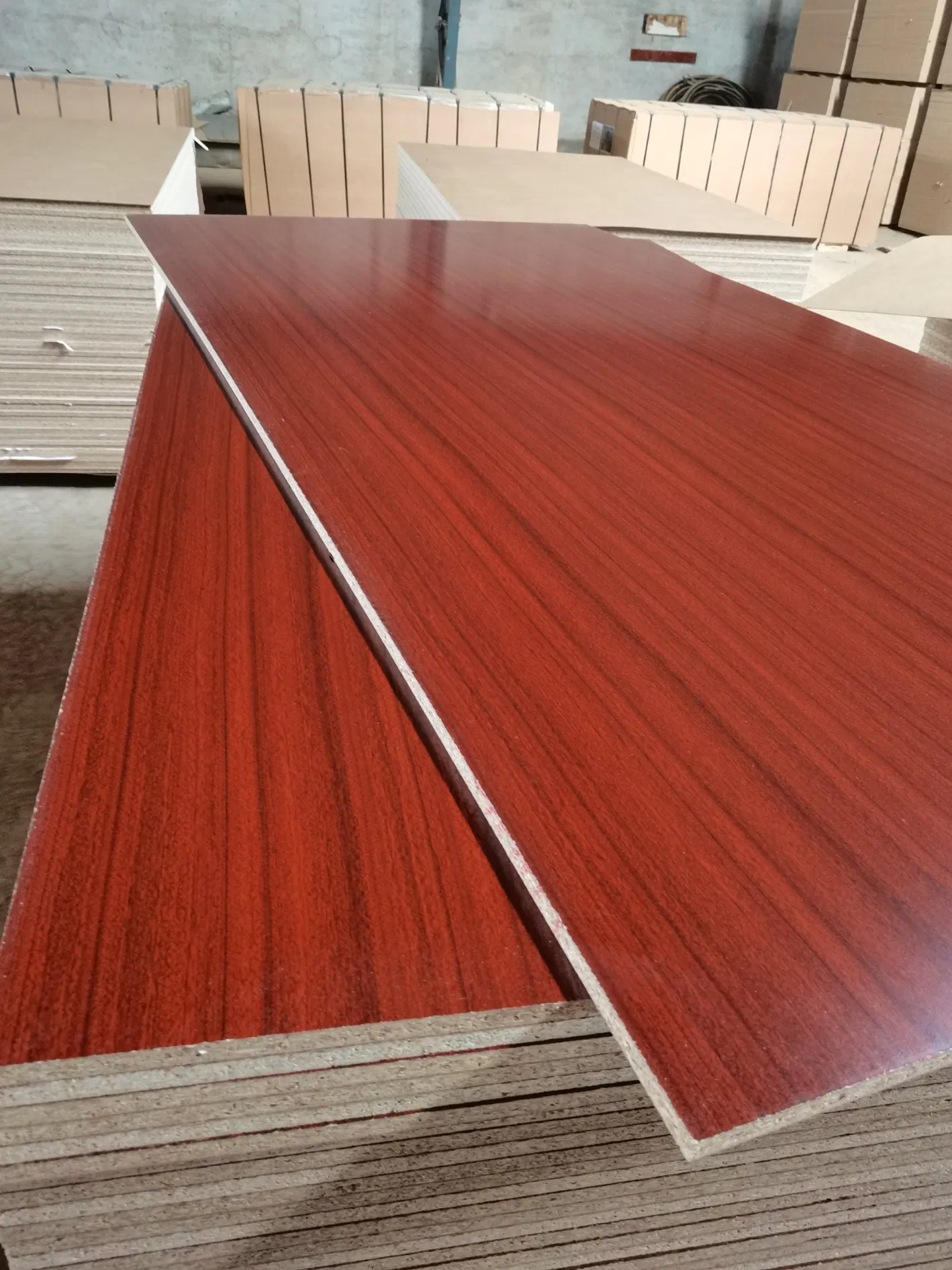 Melamine Furniture Grade Melamine Faced Plywood Synchronized Recon Plywood From Factory