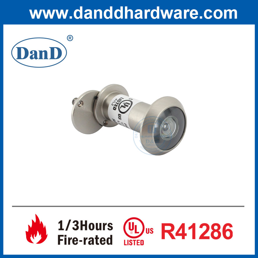 UL Listed Fire Rated Wide Angle House Door Peephole 180 Degree Door Viewers