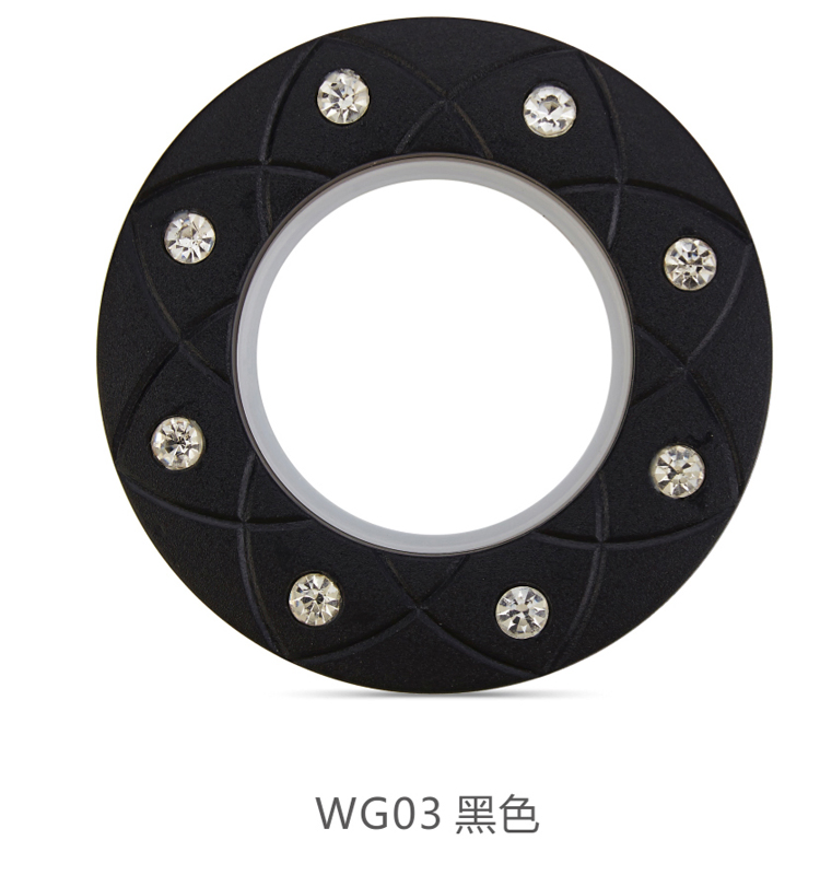 Premium 4.1cm Round ABS Plastic Curtain Rings for Home Decor