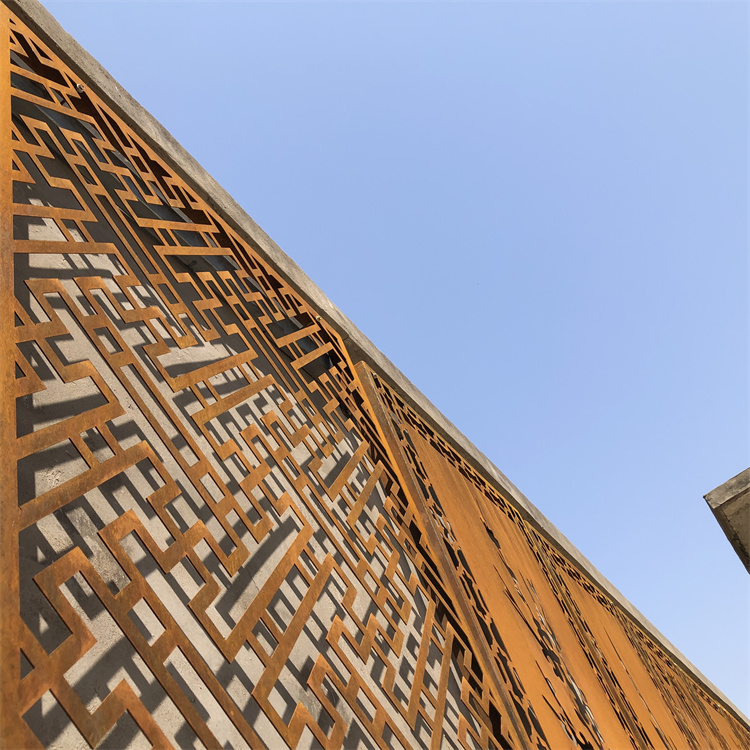 Customized Garden Corten Steel Laser Cut Decorative Screen Fence Panel