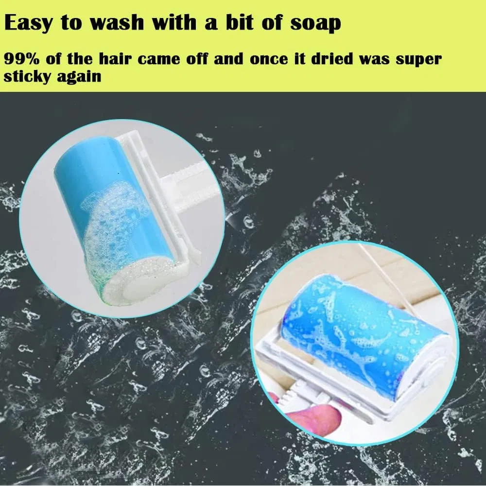 Dust Remover Clothes Fluff Catcher Drum Lint Roller Recycled Foldable Hair Sticky Washable Portable Brushes