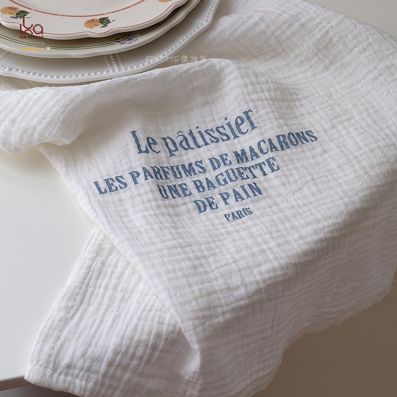 Fabric Wedding Hotel Living Room Home Quality Christmas Decoration Printed Embroidery Woven Custom White Eco Friendly Cloth Napkins with Logo
