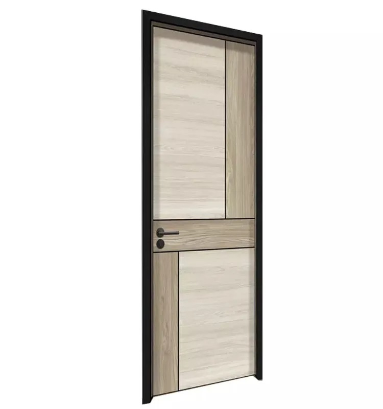 Hotel Room Door Aluminum Wood Composite Door Aluminum Alloy Imitation Wood Door