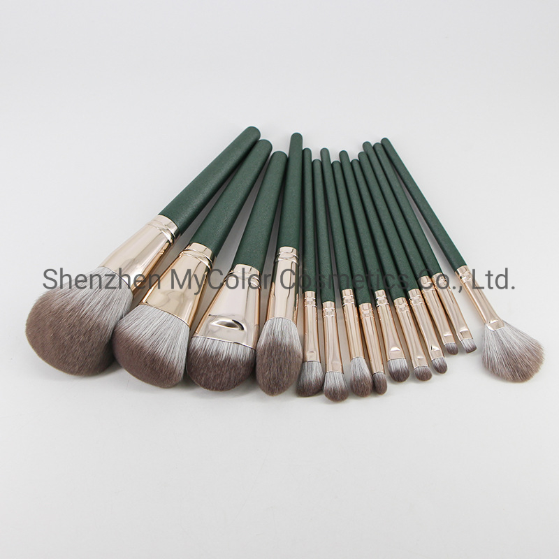 Cosmetic Brush Set Professional Customized Eyebrow Powder Makeup Brushes with PU Bag