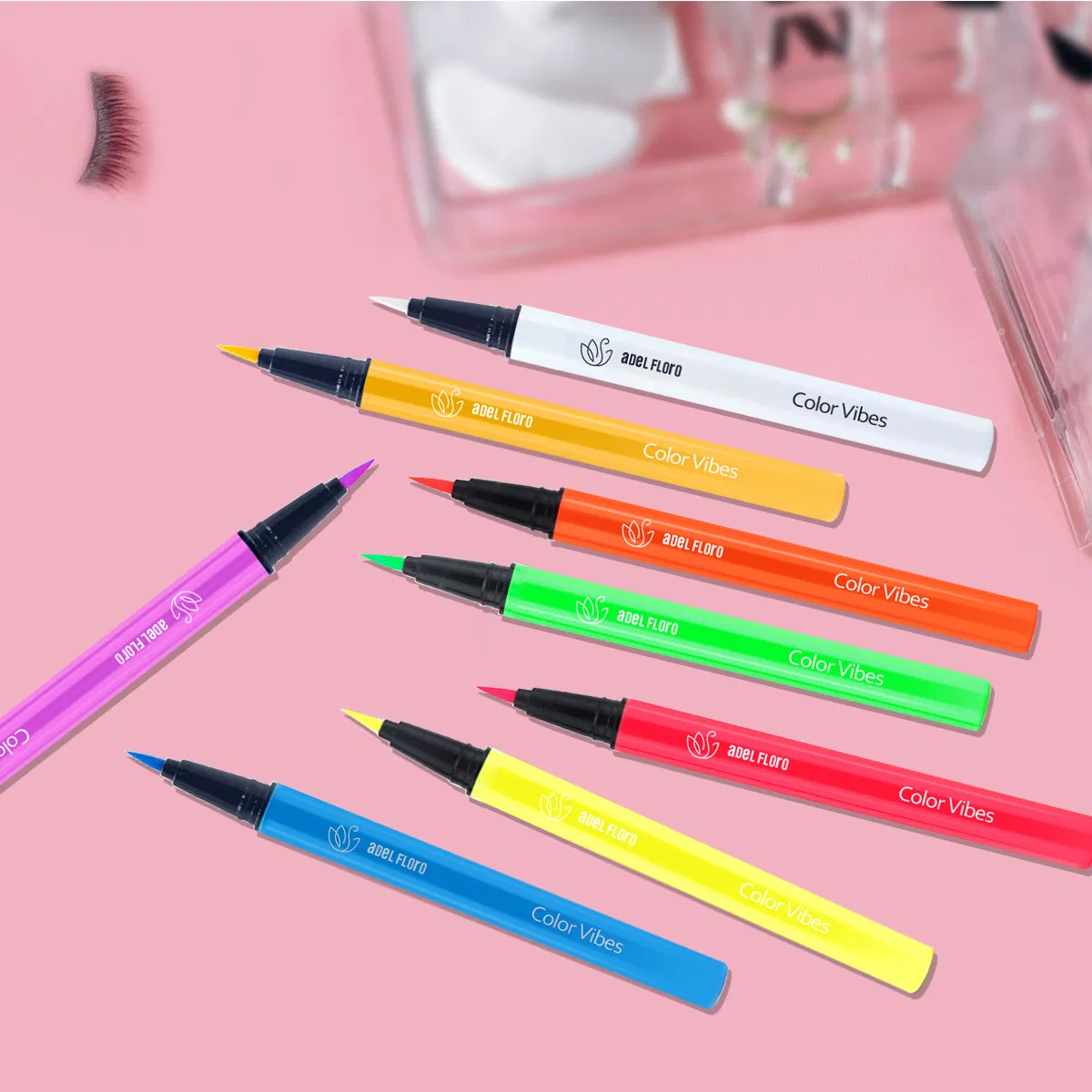 Fluorescent Waterproof Colored Gold Blue Green Red Orange Pink Neon Liquid Eyeliner