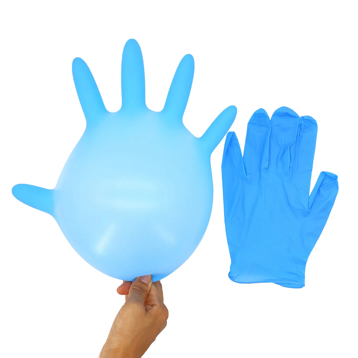 Disposable Blue Black Nitrile Examination Gloves