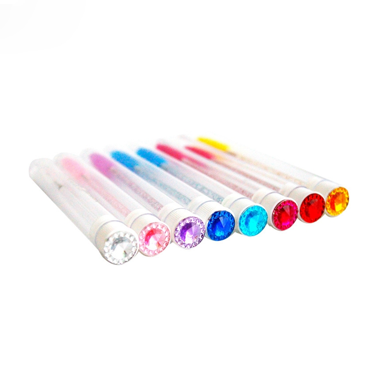 Private Label Eyelash Cleaning Brush Eye Lash Blue Black and Gold Mascara Wand in Tubes with Container Lash Cleaner Brush Wash