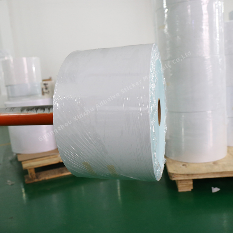 Eco Thermal Paper Self-Adhesive Label Rolls Material with Blue Glassine Liner Label Material
