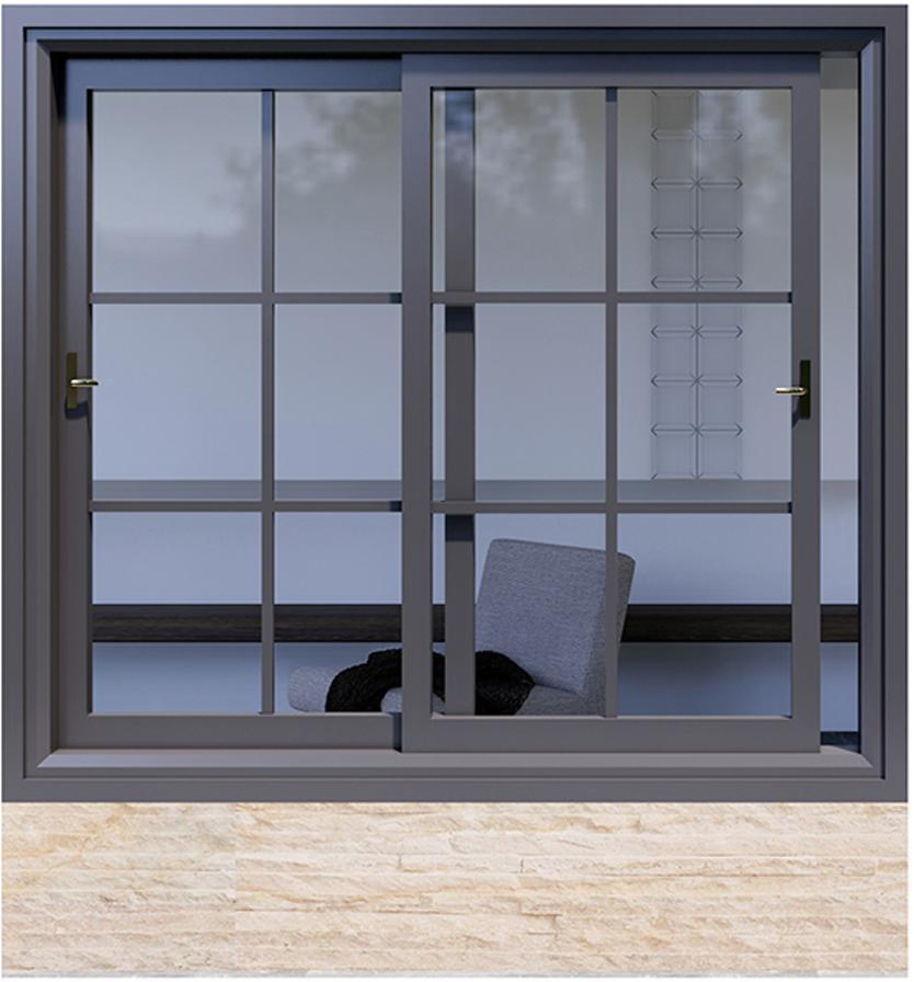 Residential Office Nova Panoramic Floor-to-Ceiling Double Sliding with Insulated Aluminium Window