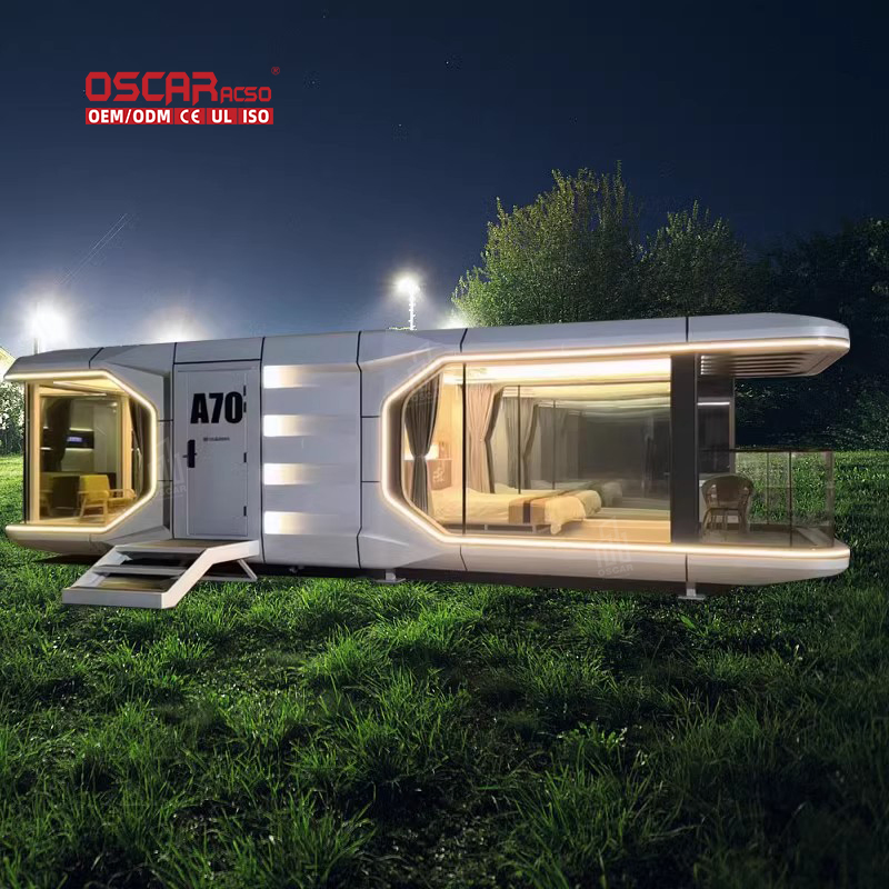 Double Soundproof Sleep Future Capsules China Prefabricated Space House Bedroom Office Hotel Space Capsule House